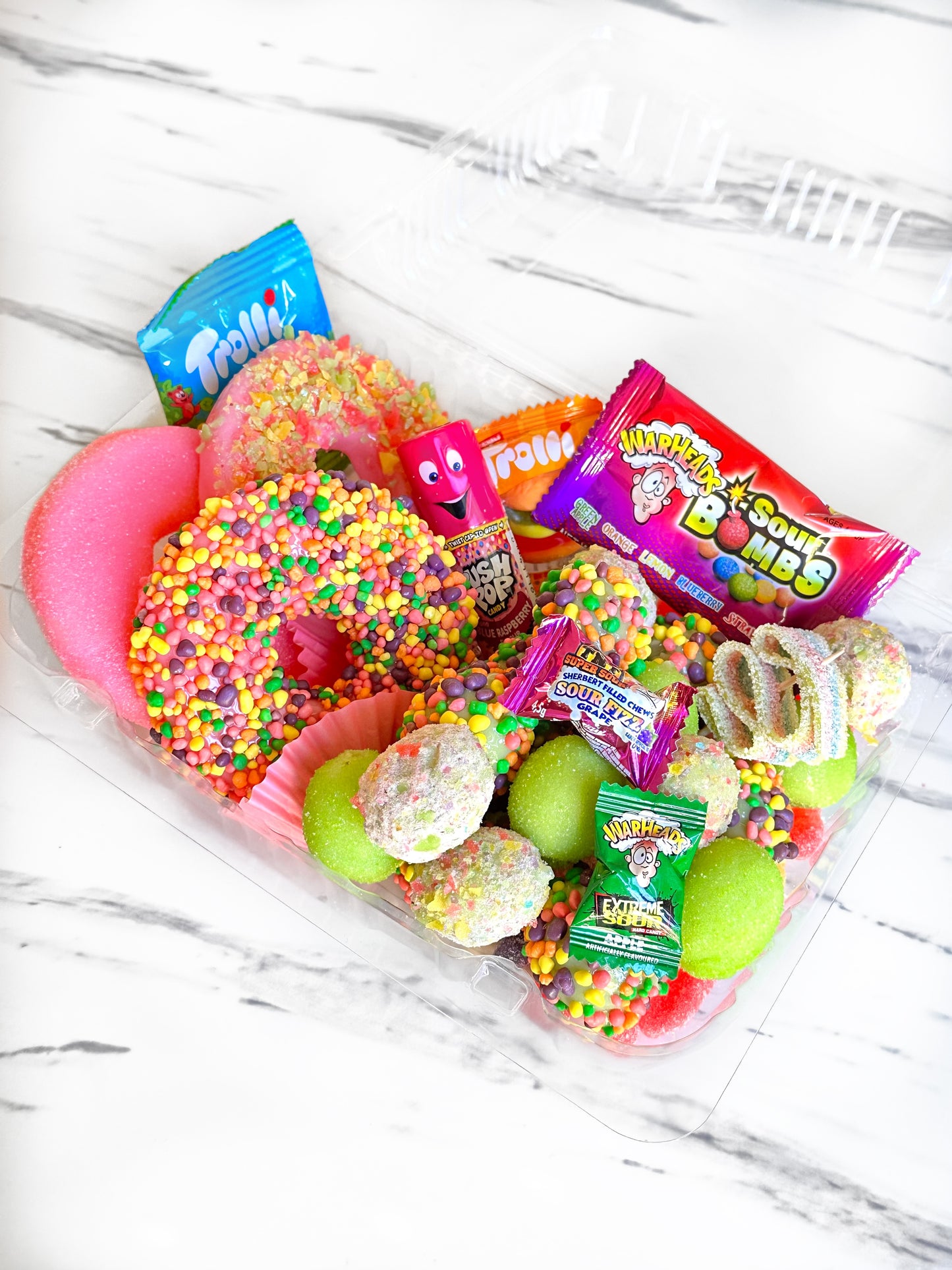 Candied Pineapple Rings & Candied Grape Trays